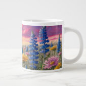 Wildblumen bei Sonnenaufgang Jumbo-Tasse (Rechts)