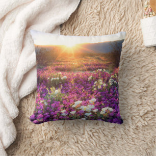 Wildblumen bei Sonnenuntergang Anza-Borrego-Wüst Kissen