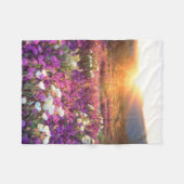 Wildblumen bei Sonnenuntergang | Wüste Anza-Borreg Fleecedecke (Vorderseite (Horizontal))