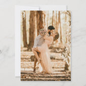 Wildblumen Beige Foto Boho Save the Date (Rückseite)