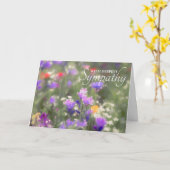 Wildblumen Beileid Karte (Gelbe Blume)