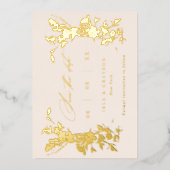 Wildblumen beim Hochzeitsfeiern speichern das Datu Folieneinladung (Vorderseite)