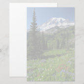 Wildblumen beim Mount Rainier Briefpapier (Vorne/Hinten)
