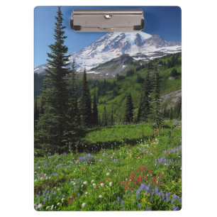 Wildblumen beim Mount Rainier Klemmbrett