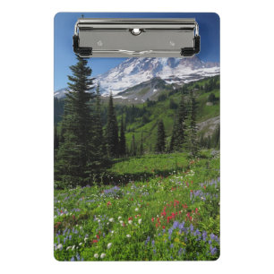 Wildblumen beim Mount Rainier Mini Klemmbrett
