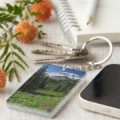 Wildblumen beim Mount Rainier Schlüsselanhänger (Vorderseite rechts)