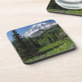 Wildblumen beim Mount Rainier Untersetzer (Linke Seite)