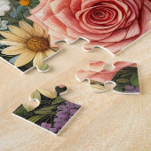 Wildblumen-Bengalkatze Puzzle (Seite)