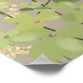 Wildblumen Benutzerdefiniertes Brautparty Poster (Ecke)