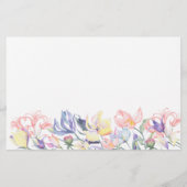 Wildblumen Beratung und Wünsche Brautparty Briefpapier (Rückseite)