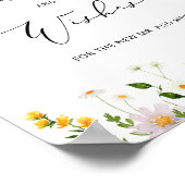 Wildblumen Beratung und Wünsche für Newlyweds Post Poster (Ecke)