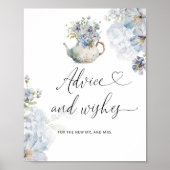 Wildblumen Beratung und Wünsche für Newlyweds Post Poster (Vorne)