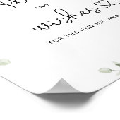 Wildblumen Beratung und Wünsche für Newlyweds Post Poster (Ecke)