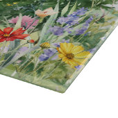 Wildblumen Berge 10. Hochzeitstag Schneidebrett (Ecke)