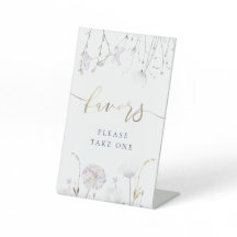 Wildblumen bevorzugen Podestschild