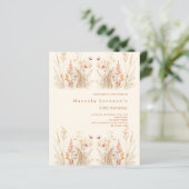 Wildblumen BHO Haushalt Geburtstagseinladung (Stehend Vorderseite)