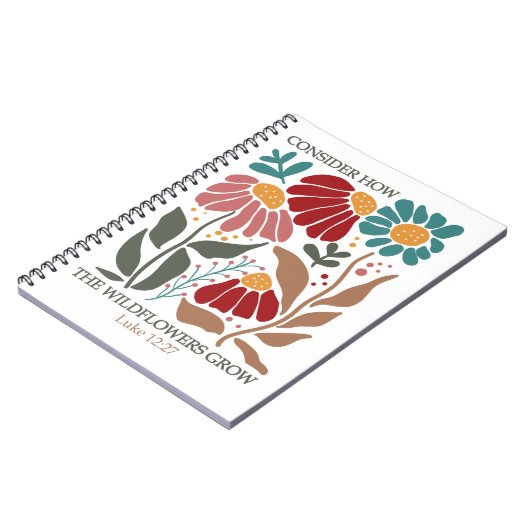 Wildblumen Bibelverse Notizblock (Linke Seite)