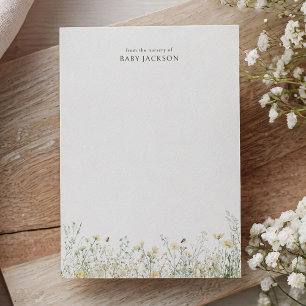 Wildblumen-Bienen-Baby-Party Dankeskarte