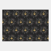 Wildblumen Bienendesign Geschenkpapier Set (Vorderseite 2)