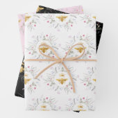 Wildblumen Bienendesign Geschenkpapier Set (Beispiel)