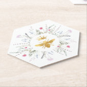 Wildblumen Bienendesign Untersetzer (angewinkelt)