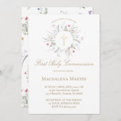 Wildblumen bilden den Rahmen für die Erste Heilige Einladung (Vorne/Hinten)