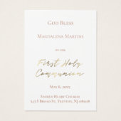 Wildblumen bilden die Erste Gedenkkarte der Kommun (Rückseite)