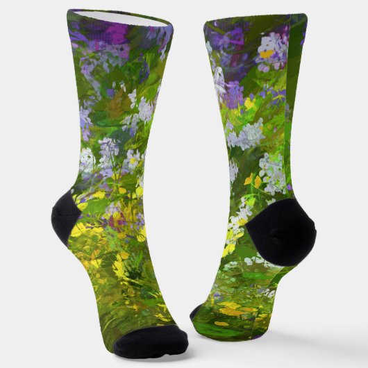 Wildblumen Bilder der originalen Blume Socken (Gewinkelt)