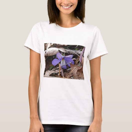 Wildblumen Birds-Foot Violet Hot Springs AR Gesche T-Shirt (Vorderseite)