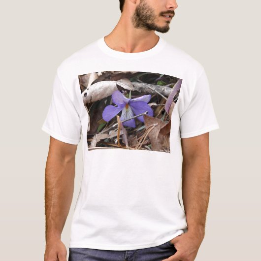 Wildblumen Birds-Foot Violet Hot Springs AR Gesche T-Shirt (Vorderseite)