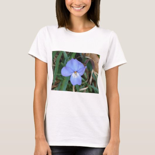 Wildblumen Birds-Foot Violet IV Hot Springs Gesche T-Shirt (Vorderseite)