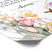 Wildblumen Bloom 'Mimosa Bar' Brautparty Poster (Ecke)