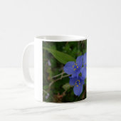 Wildblumen Blue Spiderwort Heiße Quellen AR Gesche Kaffeetasse (Vorderseite Links)