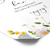 Wildblumen blühen Bar. Bar Poster (Ecke)
