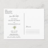 Wildblumen blühen Save the Date Foto Postkarte (Rückseite)