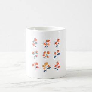 Wildblumen Blume Botanisch Kaffeetasse