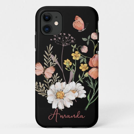 Wildblumen-Blume Case-Mate iPhone Hülle (Rückseite)