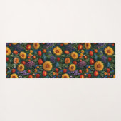 Wildblumen Blume Markt Van Gogh Red Orange Blue Yogamatte (Rückseite (Horizontal))