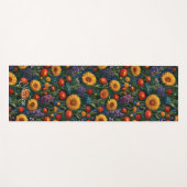 Wildblumen Blume Markt Van Gogh Red Orange Blue Yogamatte (Vorderseite (Horizontal))