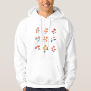 Wildblumen Blumen Botanik Hoodie