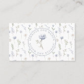 Wildblumen Blumen botanische Hochzeiten Platzkarte (Rückseite)