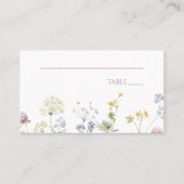 Wildblumen Blumen Hochzeit  Platzkarte (Vorderseite)