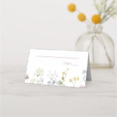 Wildblumen Blumen Hochzeit Platzkarte (Vorderseite)