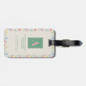 Wildblumen-Blumen-Personalisierter Anfangsbuchstab Gepäckanhänger (Rückseite horizontal)