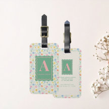 Wildblumen-Blumen-Personalisierter Anfangsbuchstab