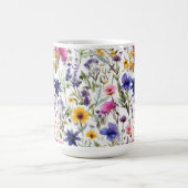 Wildblumen Blumen Pink Lila Tasse (Mittel)