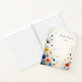 Wildblumen-Blumen-Spiralblock Notizblock (Innenseite)
