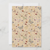 Wildblumen Blumenbild Neue Babygeburt Annou Ankündigung (Rückseite)