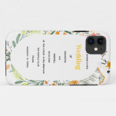 Wildblumen-Blumenbogen-Gartenparty-Einladung Case-Mate iPhone Hülle (Rückseite (Horizontal))