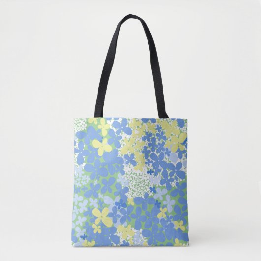 Wildblumen Blumendesign Tasche (Vorderseite)
